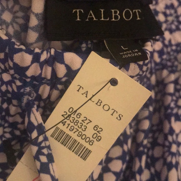 Talbots Mosaic Tile Drawstring Pant - Picture 5 of 7